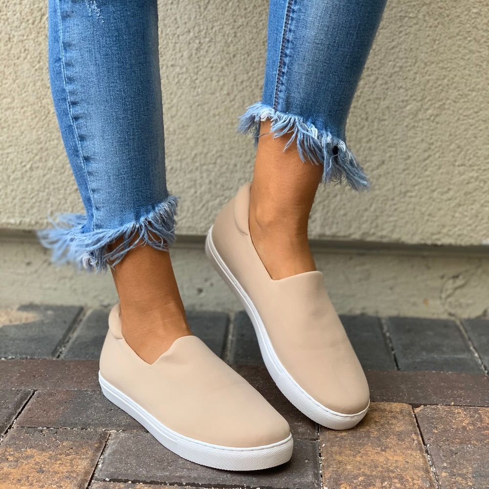 Distressed Lightweight Canvas Slip-On Sneakers - Picture 3 of 7